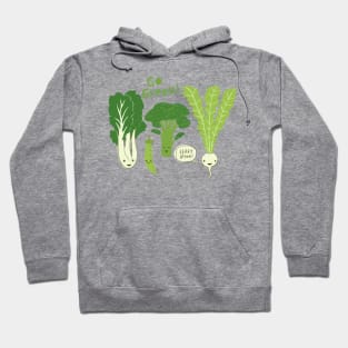 Go Green! Kawaii Cute Vegetables | Veggie Lover's Hoodie